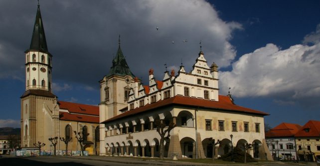 Dominanty historického námestia mesta Levoče